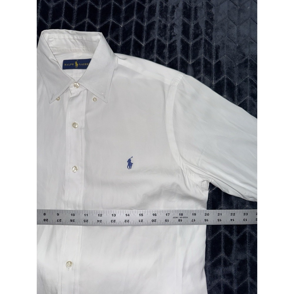 Polo Ralph Lauren Men's Button Down Poplin Shirt White Size Small - Picture 6 of 8